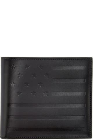 Givenchy: Black American Flag Wallet 